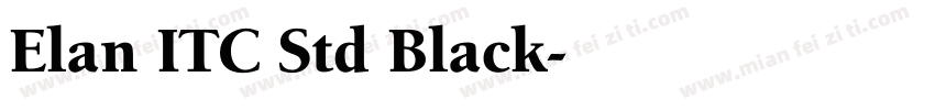 Elan ITC Std Black字体转换